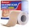 Pansement Silicone Cicatrice Premium - Silicone Scar Sheets Professionnelles Pour les Cicatrices Causées par la Césarienne, la Chirurgie, les Brûlures, la Chéloïde (Rouleau de 4cm x 1.5m)