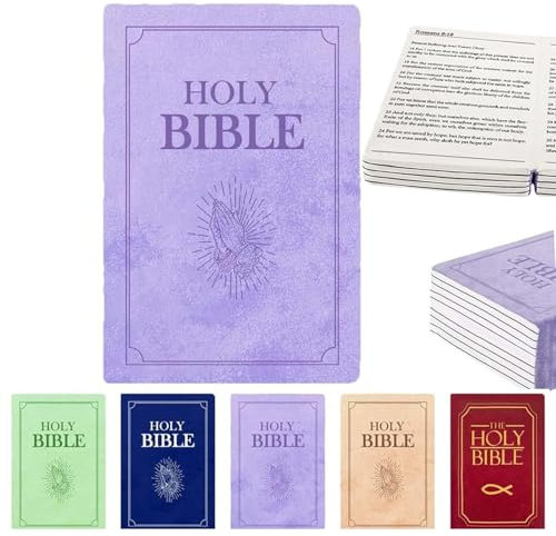 GodbTG Bible Pillow Book Plush That Opens, Bible Plush Pillow Book, Holy Bible Pillow, Pillow Bible, Plush Bible Pillow (Purple)