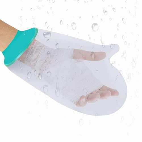 GMHLLES Waterproof Finger Protector, Waterproof Hand Protector for Showering, Soft Material, Reusable, Used for Adult and Child Plaster, Dressing Wound Care, Surgical Recovery and Injury Protection