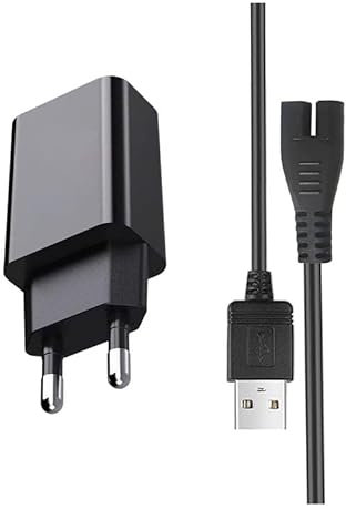 Oxiiert Chargeur 5V pour Nettoyeur de Piscine Portable Rechargeable Kokido Xtrovac 110, 100, 200, Telsa 5, câble d'alimentation pour EV01, EV05, EV18, EV05CBX.
