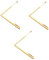 SHINEOFI 3 Pièces Baguette de Radiesthésie Cuivre Outil pour Divination Eau de Métaux Accessoire Portable de Détection de Sources Eau