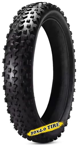 2PC 20x4.0 Fatbike-Reifen 20-4.0 mit Diamantprofil für 20-Zoll-Felgen mit 20 4.0 Pannensicheres All-Terrain-Design(1 tire)