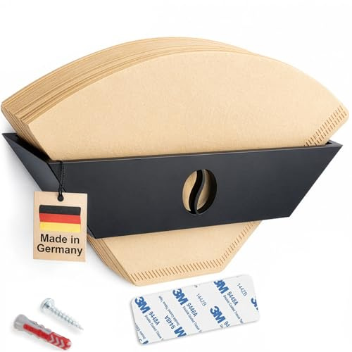 Kaffeefilter Wandhalterung, Praktische Aufbewahrung für Kaffeefilter, Wandmontage