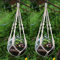 YCDC Blumenampel Baumwoll-Seil 2-teiliges Set With Ring No Tail, S 51cm, 2pcs