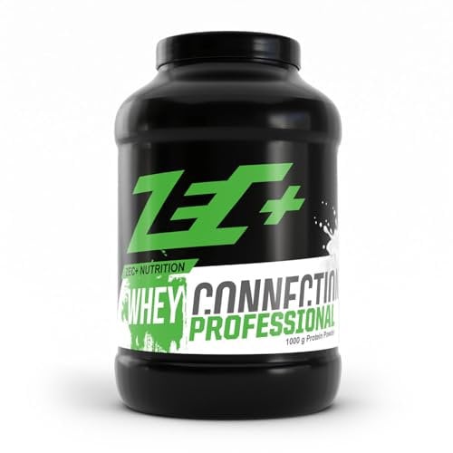 Zec+ Nutrition Whey Connection Professional – Erdbeere, 1000 g │ Mehrkomponenten Protein-Pulver