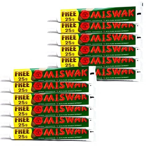 Siwak Zahnpasta, 50 g + 25 g, 12 Stück