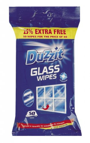 DUZZIT GLASS WIPES PACK OF 50 (5)