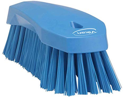 Vikan 3890n Scrubbing Brush, 200 mm, Washing Cleaning Upholstery Carpet Kitchen (Blue)