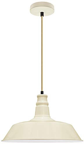 Modern Retro Pendant Ceiling Light Shade Cream Metal Traditional Bowl Lampshade M0094