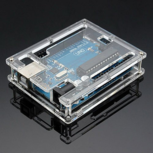 Boîtier Youmile Uno R3 Nouveau boîtier d'ordinateur acrylique brillant transparent compatible avec Arduino UNO R3