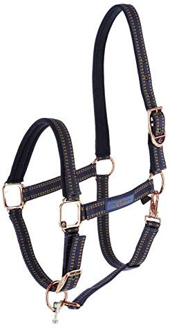 Pferdehalfter für Goleygo-System, blau/caramel, Full
