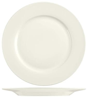 H&H Set 12 Piatti Piani, New Bone China, 26cm