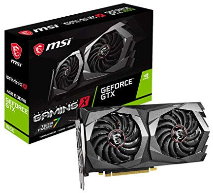 MSI Gaming GeForce GTX 1650 128-Bit HDMI/DP 4 Go GDRR6 HDCP Prise en Charge DirectX 12 Dual Fan VR Ready OC Carte Graphique (GTX 1650 D6 Gaming X)