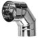 Metal Chimney Elbow 90 Degree Stainless Steel Liner 90° Bend Stove Pipe Adaptor (Ø 80mm / 3.15)