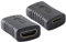 Mini HDMI Adaptador Extensor HDMI Tipo C Hembra a HDMI Tipo A Hembra Conector Acoplador Soporte 3D 4K 1080P, KANGPING para Cámaras, Computadoras, Proyectores (paquete de 2)