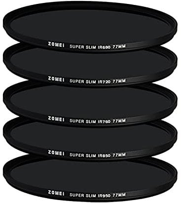 YIDOBLO 5 in1 37mm IR GLASS X-Ray Filtro Infrarossi 680+720+760+850+950nm per fotocamera DSLR