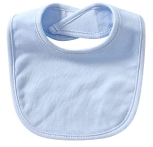 Little lucky baby SHINNINGSTARBABY Lot de 7 bandanas doux à double couche en coton absorbant pour bébé de 0 à 6 mois (bleu (100 % coton, velcro facile))