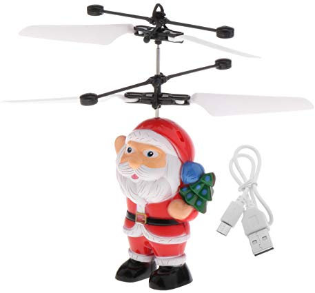 Colcolo Fliegende Ball Santa Claus Spielzeug Spielen Ball Hubschrauber Geschenke Induktion Ball Kinder Spielen Indoor für Jun