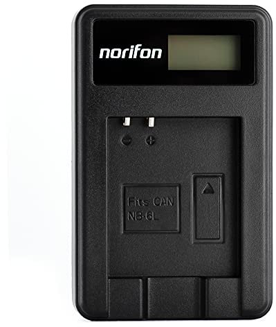 NB-6L LCD USB Chargeur pour Canon PowerShot SX530 HS, SX610 HS, SX710 HS, SD1200 is, SD1300 is, S120 IXY 10S IXY 30S Caméra et Plus