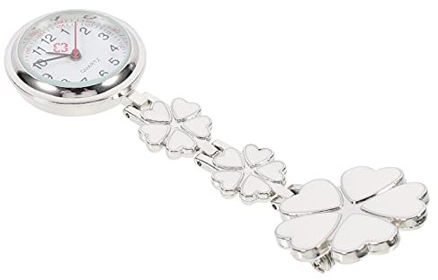 Uhr Blumen Taschenuhr Krankenschwesteruhr Schwesternuhr Digital Quarzwerk Blumen Ansteckuhr Pflegeuhr Geschenke Pflege Pulsuhr Damen Kinder Mädchen Geschenk
