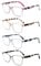 Yuluki Reading Glasses Blue Light Blocking,4 Pack Spring Hinge Square Frame Ladies Computer Readers 2.5,Lightweight Quality Womens Eyeglasses Anti UV Eyestrain