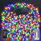 Ollny 20m 200 LED Outdoor Fairy Lights Mains Powered, Multicolour Waterproof String Light with Plug/Remote/Modes/Timer, Bright Lighting Outside Indoor Garden Party Wedding Decorations