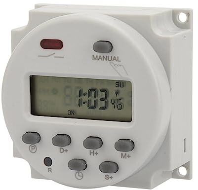 Zeitschaltuhr Kleiner Typ 7 Tage Programmierbare Digital Angezeigte Zeitschaltuhr für Elektronische Steuerung, 1S~168h Zeiteinstellbereich (5 V Gleichstrom)