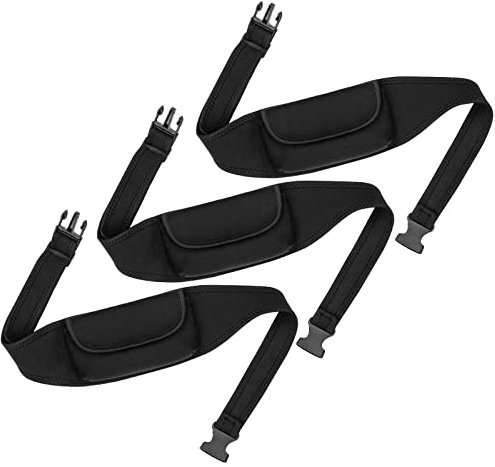SAVITA 3pcs Mic Belt Pack, Adjustable Neoprene Microphone Waist Belt Portable Pouch Preventing Dropping Sweat Absorbent Mic Holder Waistband Bag for Fitness Teacher Dance Yoga Speaker Theatre (Black)
