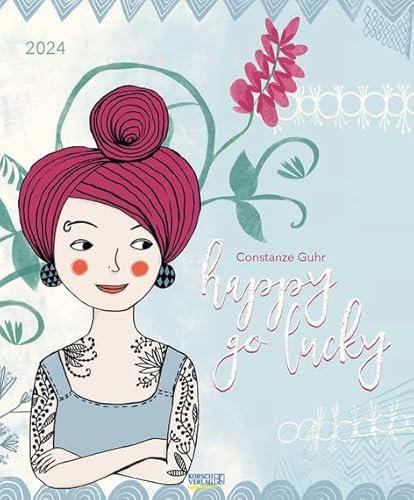 Happy Go Lucky - Kalender 2024 - Art-Format - Korsch-Verlag - Kunstkalender - 45,5 cm x 55 cm