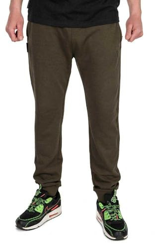 Fox Collection Lw Jogger Green & Black - Angelhose, Hose zum Angeln, Jogginghose für Angler