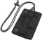 YONCONO Porta badge tattico a strappo, con gancio e anello, regolabile, per targhette identificative, carte di credito, organizer per penne (nero)