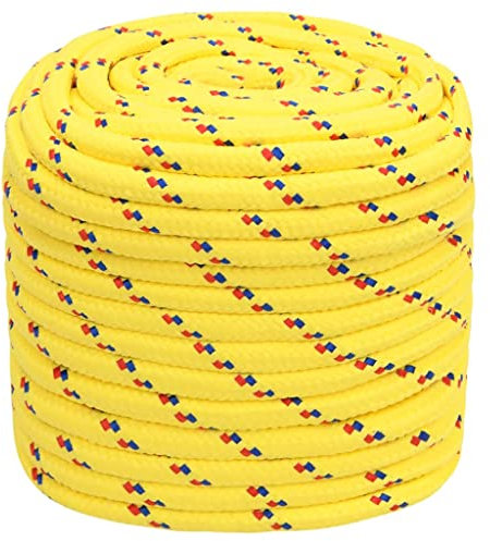 vidaXL Cuerda de Barco Polipropileno Amarillo 18 mm 25 m