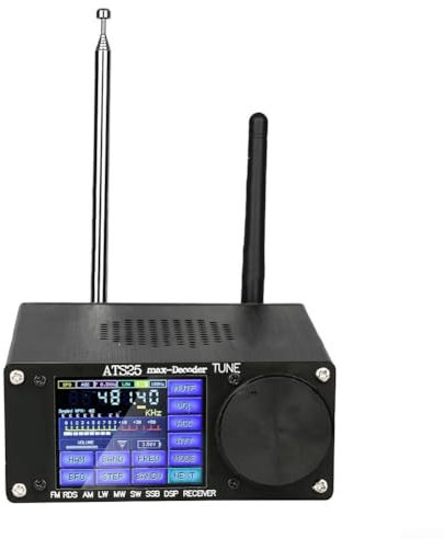 FUBESK ATS25max DECODER Radio portátil de onda corta, función de decodificación , cuatro espectros de audio, función WiFi, receptor de radio jamón de bandas completas, 2114222049