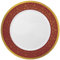 Decorline - Set di piatti riutilizzabili di alta qualità, per 16 persone, 32 pezzi, collezione Majestic, bordeaux/oro, servizio da tavola durevole, 16 ospiti