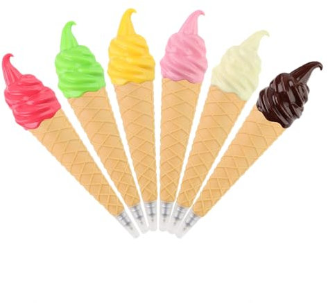 MAGICLULU 6st Kugelschreiber Creative-point-stift Dekorationen Für Eiscreme-geburtstagsfeiern Spiele Spielzeug Schöner Kinderstift Stift Plastik Gel Stift Student Lebensmittel