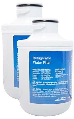 Profrigo Wasserfilter | 2x Filter kompatibel mit Foshan Micro Midea 307203200002, 307203200005, MFCMG14211F, MFCMG14211FR, C00300448 Side-by-Side Kühlschrank