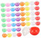 Toyvian 120pièces Rondes Colorées Vides Contenants Plastique pour Jouets Et Bonbons Remplissables Idéales pour Fêtes Et Événements Transparent Pratiques Et Légères