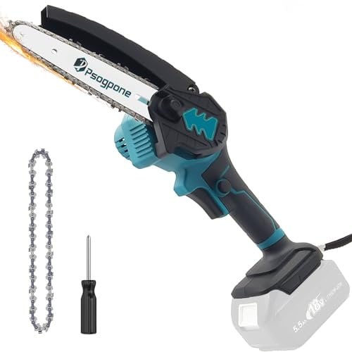 Mini Chainsaw Cordless 6 Inch for Makita 18V Battery Portable Battery Chainsaw Handheld Small Chain Saw for Tree Trimming Branches Wood Cutting (Tool Only)