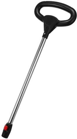 Kinderwagen Schieber mit Schnellverschluss, 25mm, 1 Stück | Ergonomischer O-Griff, Kunststoff und Edelstahl, für Kinderwagen und Klappwagen