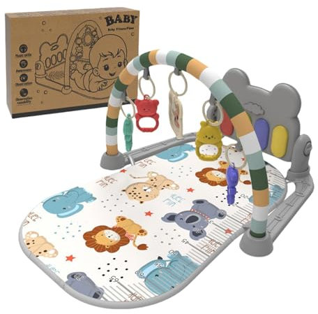 Babies Gym Mat | Babies Mat With Toy | Musical Learning Playmat | Creative Play Gym Mat With Music | Sensory Activity Mat For Skill Development & Babies Activities