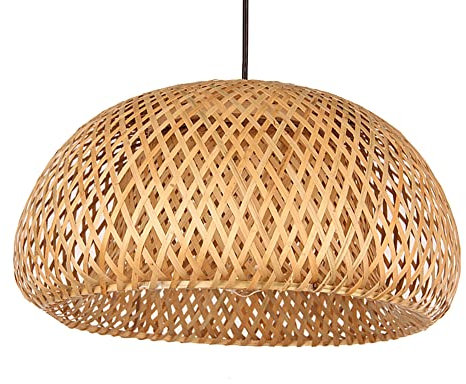 SIVAJI Luces Colgantes Creative Simplicity Comedor Lámpara Araña De Granja Luces Colgantes Industriales Tejidas A Mano Lámpara Colgante Moderna De Un Solo Cabezal Forma Sombrero De Paja