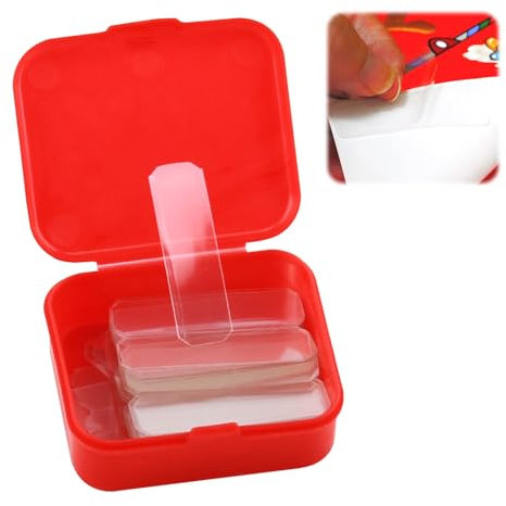 Doppelseitiges Klebeband Extra Stark Ablösbar Nano Tape 180PCS Double Sided Tape Klebeband Transparent Ablösbar Wiederverwendbar, zum AufhäNgen von Bildern Postern Couplets Teppichen Fotos(3Boxes)