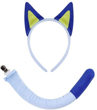 GMBYLBY Stilvolle Plüsch-Tier-Stirnbänder, Schwanz, lustige Ohren, Kopfschmuck, Cosplay, für Kinderpartys und Erwachsenenfeiern