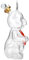 Garneck Häschen-Weinflasche Becher behalten Kaninchen Getränkespender Deckel glasflasche Hasen Flasche schnapsgläser Whisky gläser Exquisite Weinflasche Bezaubernde Weinflasche Transparent