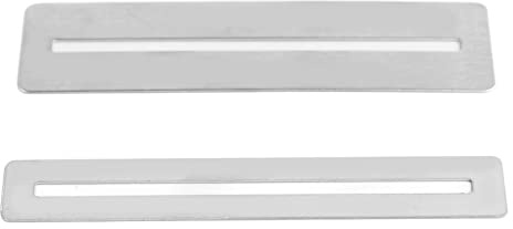 2pcs Guitar Fingerboard Guard Protective Metal Tool Zum Einreichen und Polieren für Gitarre oder Bassistien Größe: Compact