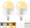 GlintBay E14 USB Rechargeable Light Bulb with Timer and Remote, Dimmable Battery LED Light Bulbs with Magnetic Base, Detachable LED Light Bulb with 3 Color Temperatures-Pack of 2