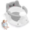 Badewannensitz Baby ab 6 Monate, Baby Badesitz mit 4 Saugnäpfen,Bath Seat für Dusche Oder Badewanne, Bad Dusche Geschenke für Kleinkinder und Neugeborene (Grau)