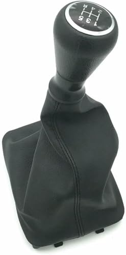KYUBNUI Pomo de Palanca de Cambios para Peugeot 206 y 406 con Protector Antipolvo y Bola de Mano.