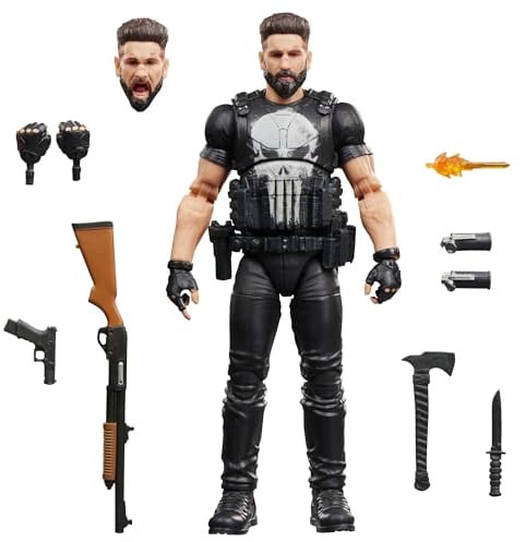 Marvel Legends Series Punisher, The Punisher Collectible 15-cm Action Figure Set