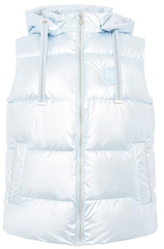 Zwillingsherz Damen Weste Steppweste – Rosa und blau warme Winterweste mit Kapuze, leicht & kuschelig, top verarbeitet Gr. S-XXL